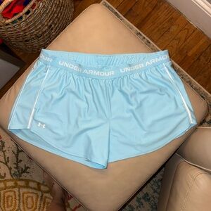 Under Armour Women's Sky Blue Athletic Shorts